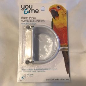 NEW Bird Dish with hangers